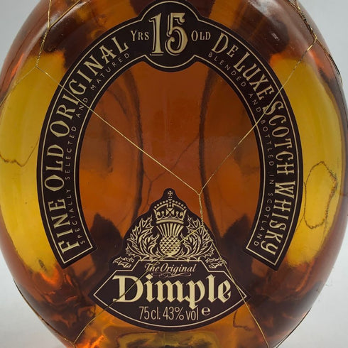ディンプル 15年 ファイン オールド オリジナル デ ラックス 750ml 43% Dimple FINE OLD ORIGINAL De LUXE スコッチウイスキー【G3】